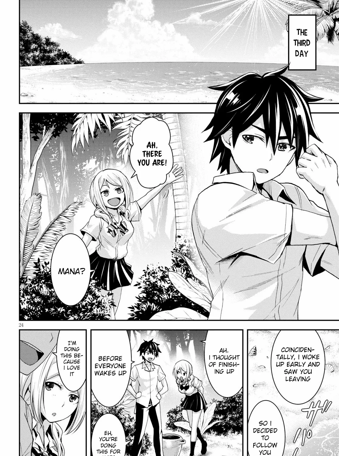 Isekai Yurutto Survival Seikatsu: Gakkou no Minna to Isekai no Mujintou ni Tenishitakedo Ore Dake Rakushou desu Zinmanga X Chapter 6 Page 53