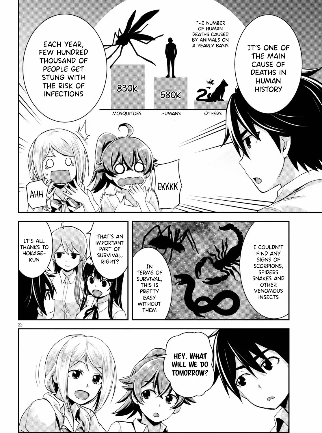 Isekai Yurutto Survival Seikatsu: Gakkou no Minna to Isekai no Mujintou ni Tenishitakedo Ore Dake Rakushou desu Zinmanga X Chapter 5 Page 45