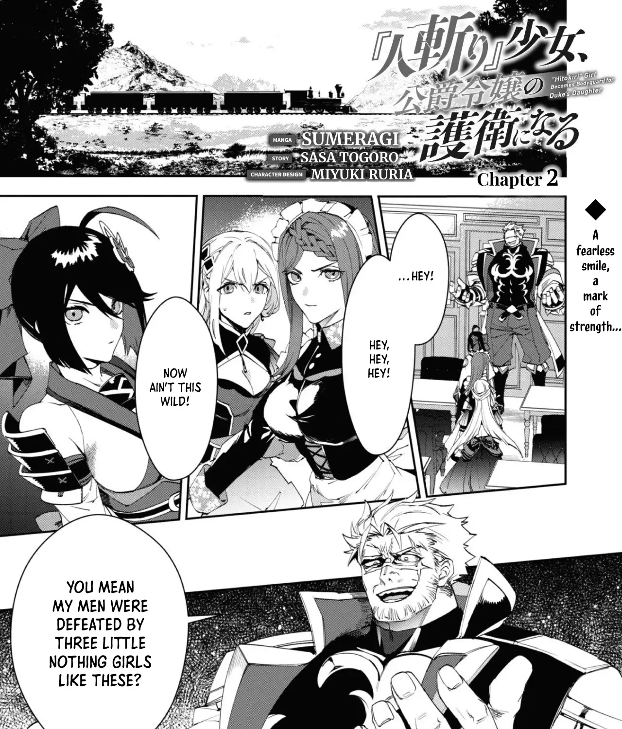 Hitokiri Shoujo Koushaku Reijou no Goei ni Naru Zinmanga X Chapter 2 Page 1