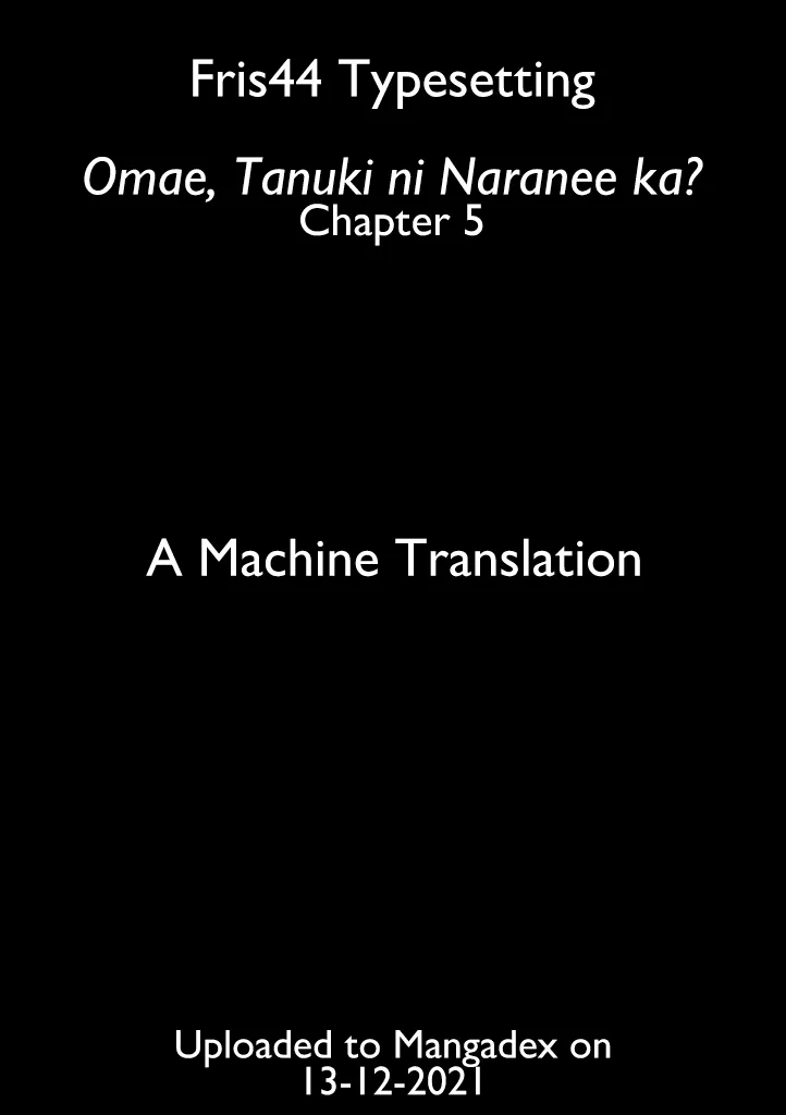 Tanuki Zinmanga X Chapter 5 Page 1