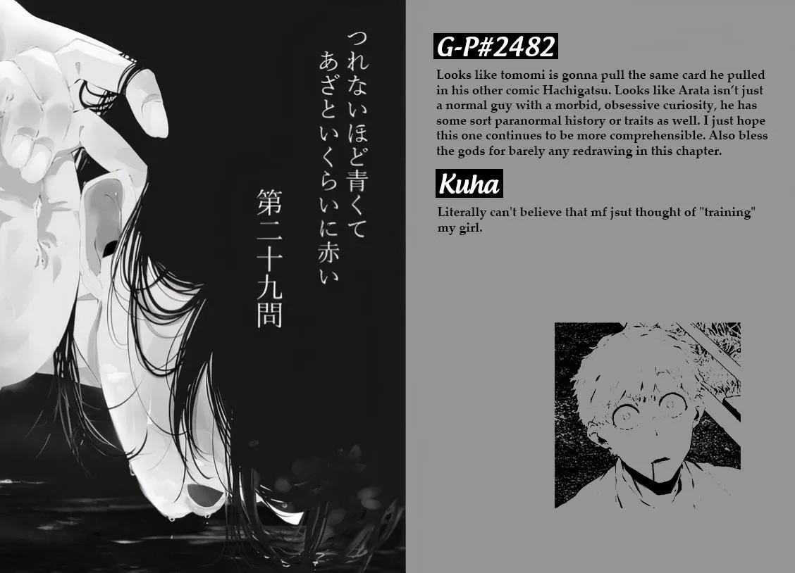Tsurenai Hodo Aokute Azatoi Kurai ni Akai Zinmanga X Chapter 10 Page 41