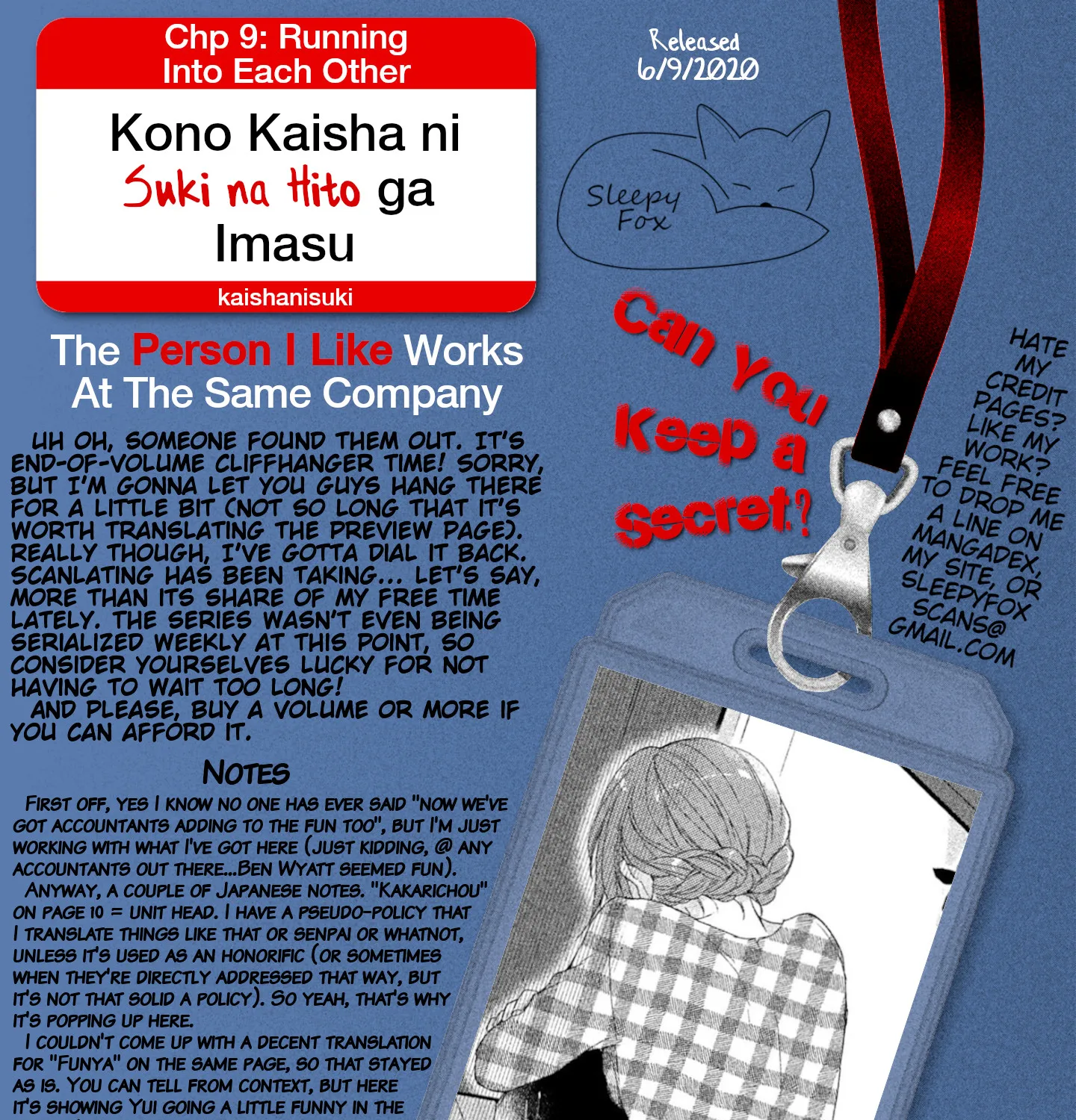 Kono Kaisha ni Suki na Hito ga Imasu Zinmanga X Chapter 9 Page 39