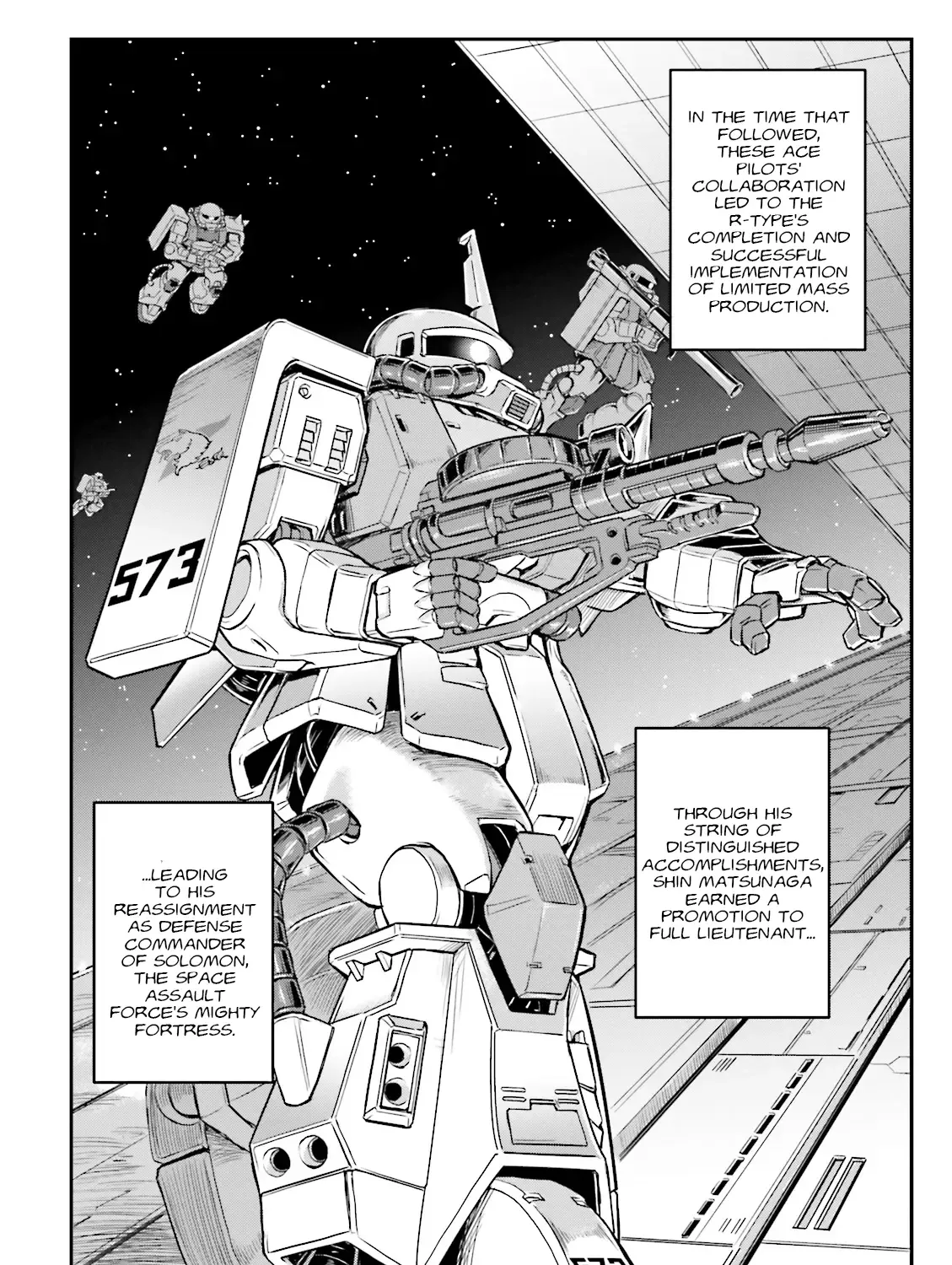 Mobile Suit Gundam MSV-R Legend of the Universal Century Heroes: The Fabulous Shin Matsunaga Zinmanga X Chapter 24 Page 73