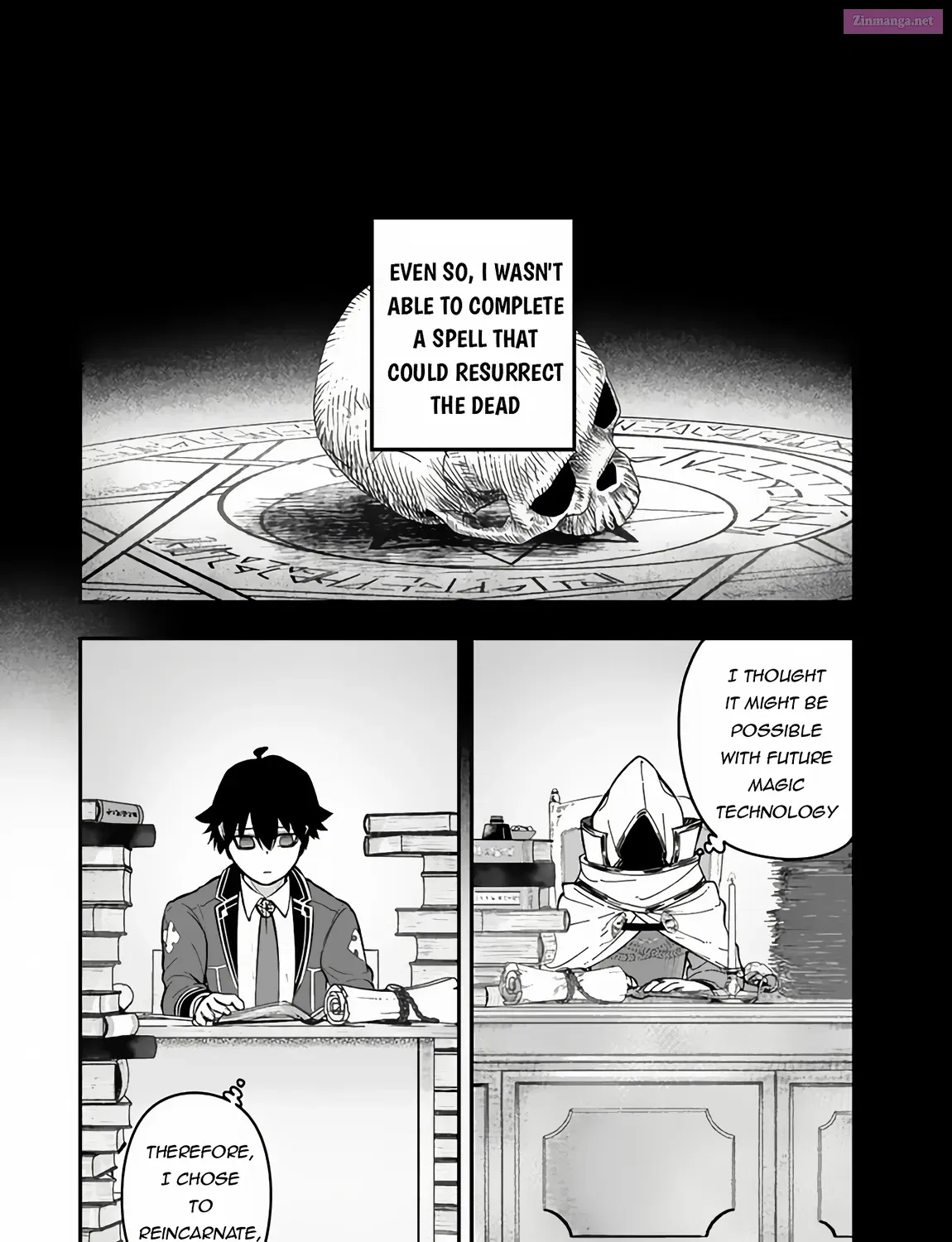 Gomi Ika da to Tsuihousareta Shounin, Jitsu wa Zensei Kenja Desu ~ Shijou Saikyou no Kenja, Sekai Saikou Hou no Gakuen ni Kayou Zinmanga X Chapter 6.1 Page 44