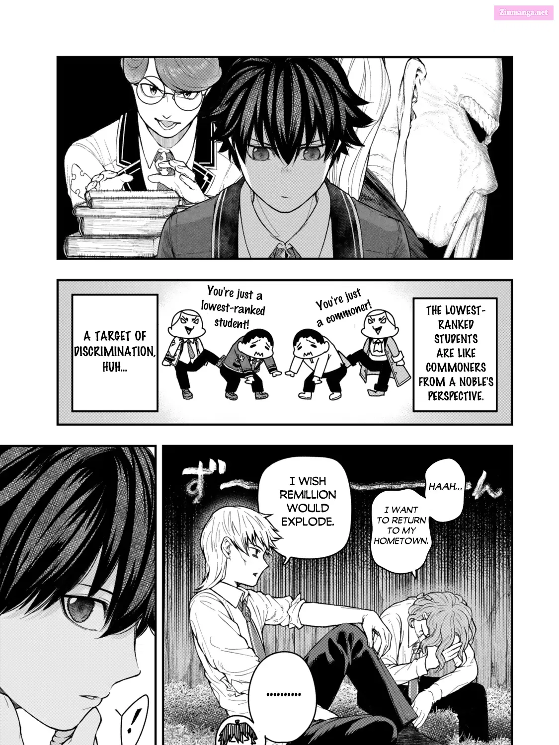 Gomi Ika da to Tsuihousareta Shounin, Jitsu wa Zensei Kenja Desu ~ Shijou Saikyou no Kenja, Sekai Saikou Hou no Gakuen ni Kayou Zinmanga X Chapter 5.3 Page 8