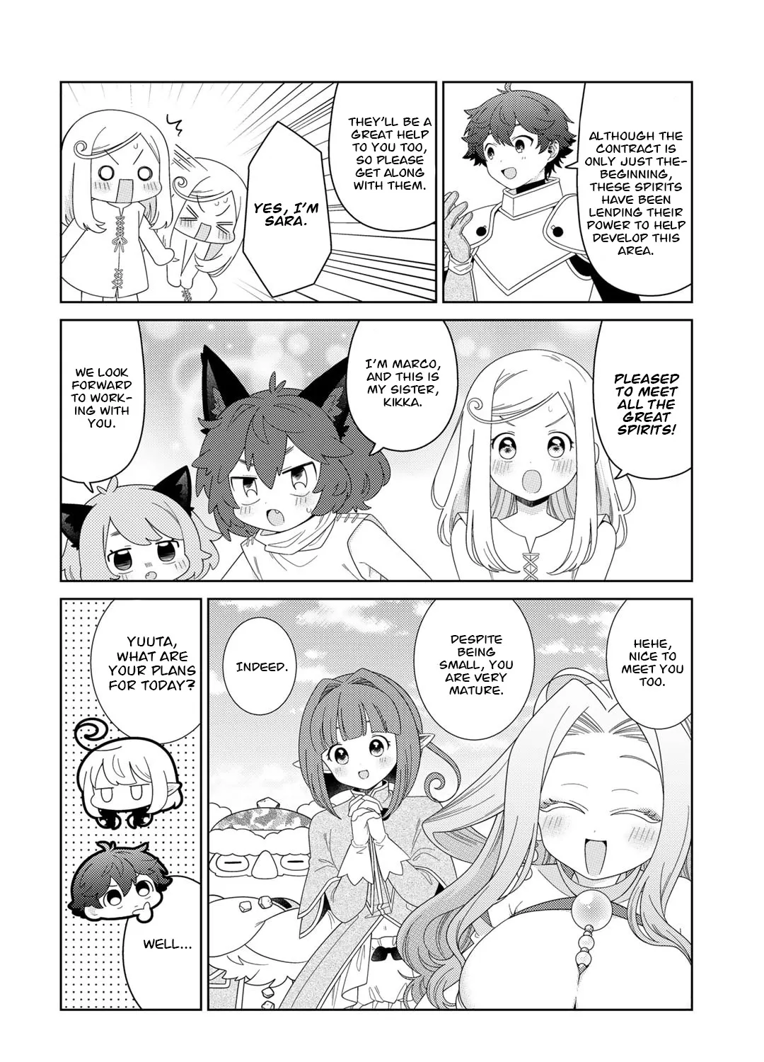 Seirei-tachi no Rakuen to Risou no Isekai Seikatsu Zinmanga X Chapter 61 Page 4