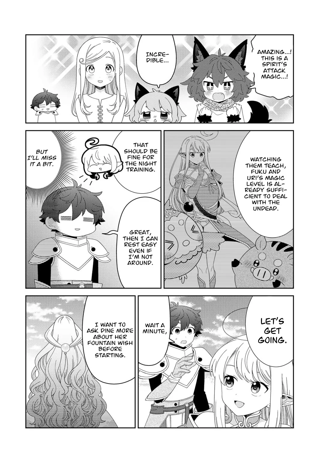 Seirei-tachi no Rakuen to Risou no Isekai Seikatsu Zinmanga X Chapter 61 Page 16