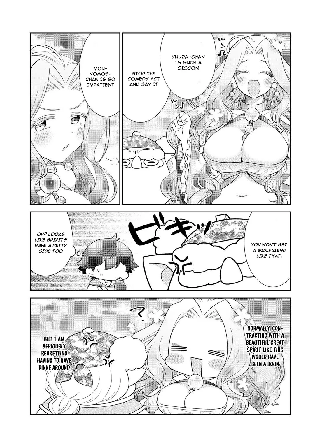 Seirei-tachi no Rakuen to Risou no Isekai Seikatsu Zinmanga X Chapter 24 Page 11
