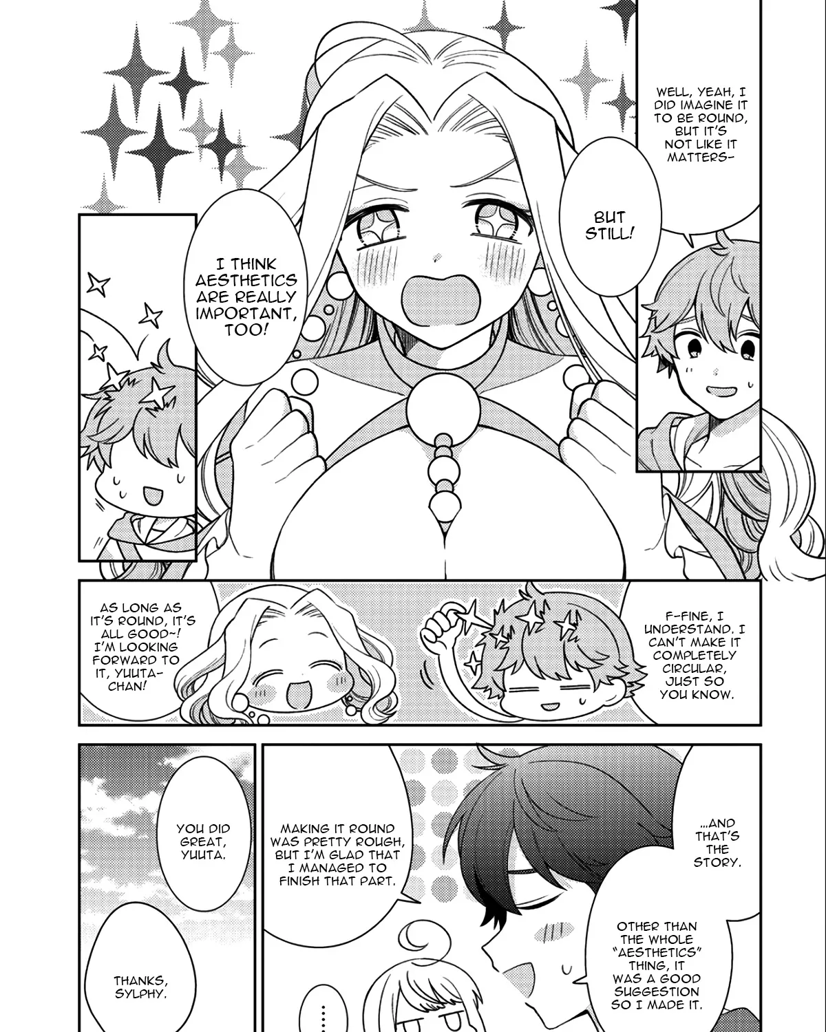 Seirei-tachi no Rakuen to Risou no Isekai Seikatsu Zinmanga X Chapter 15 Page 35