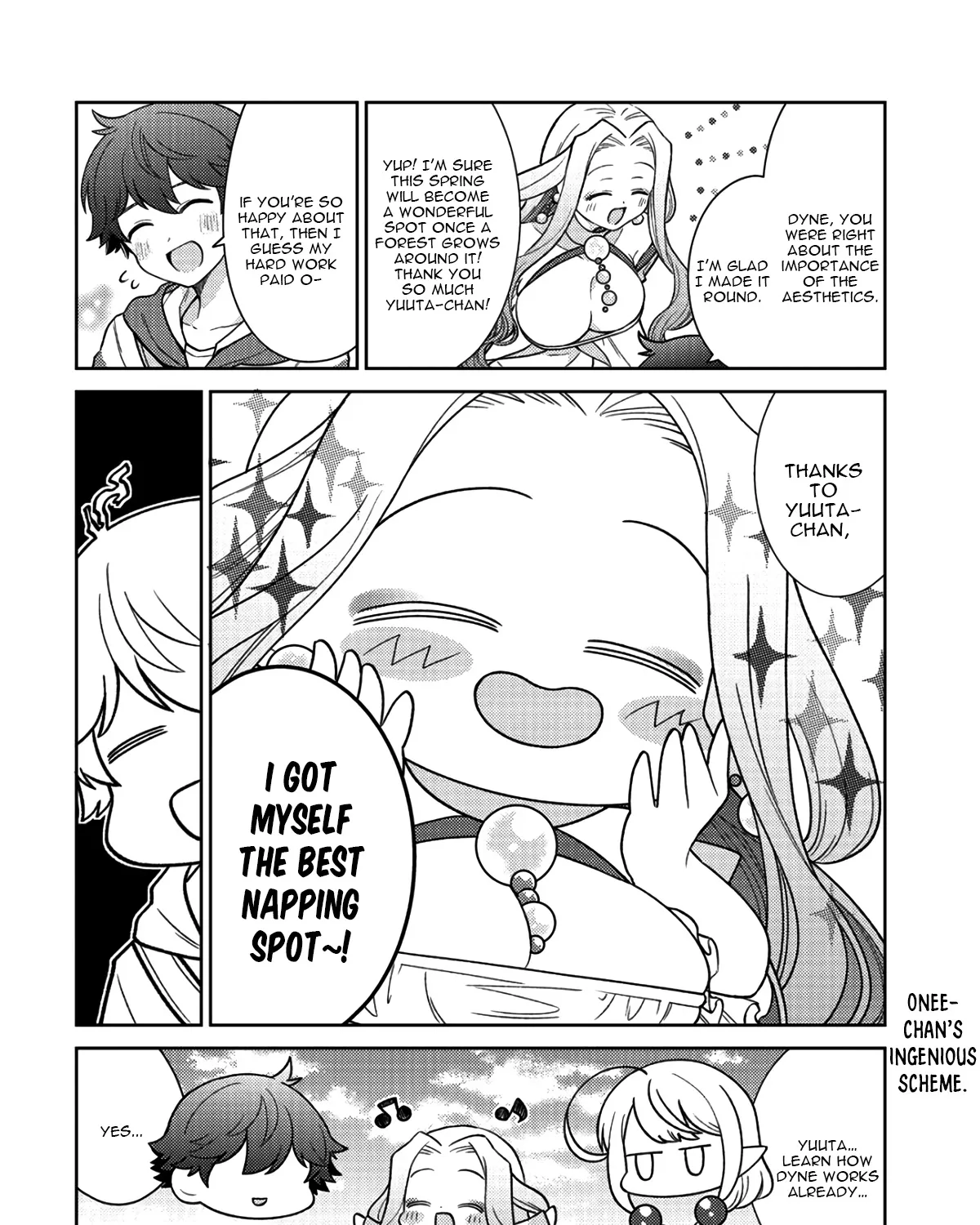 Seirei-tachi no Rakuen to Risou no Isekai Seikatsu Zinmanga X Chapter 15 Page 49