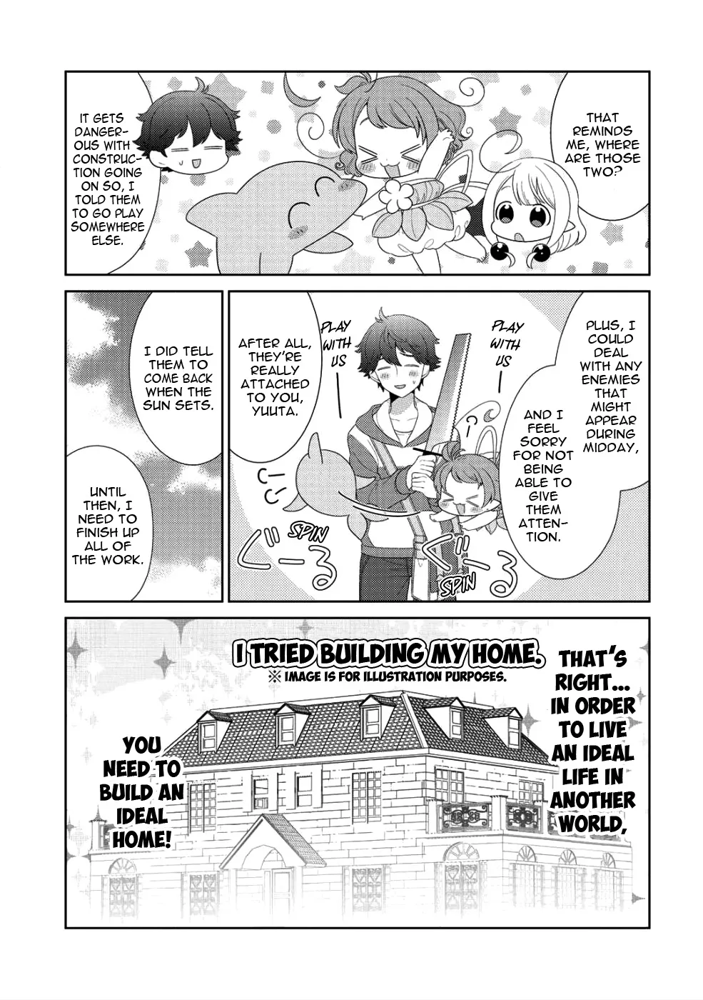 Seirei-tachi no Rakuen to Risou no Isekai Seikatsu Zinmanga X Chapter 8 Page 10