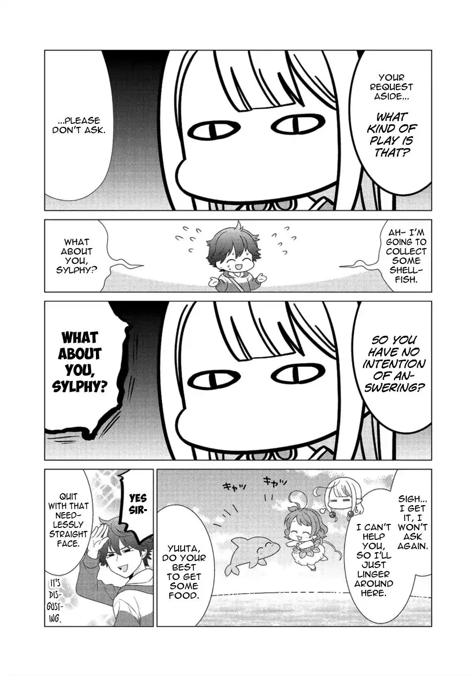Seirei-tachi no Rakuen to Risou no Isekai Seikatsu Zinmanga X Chapter 6 Page 12