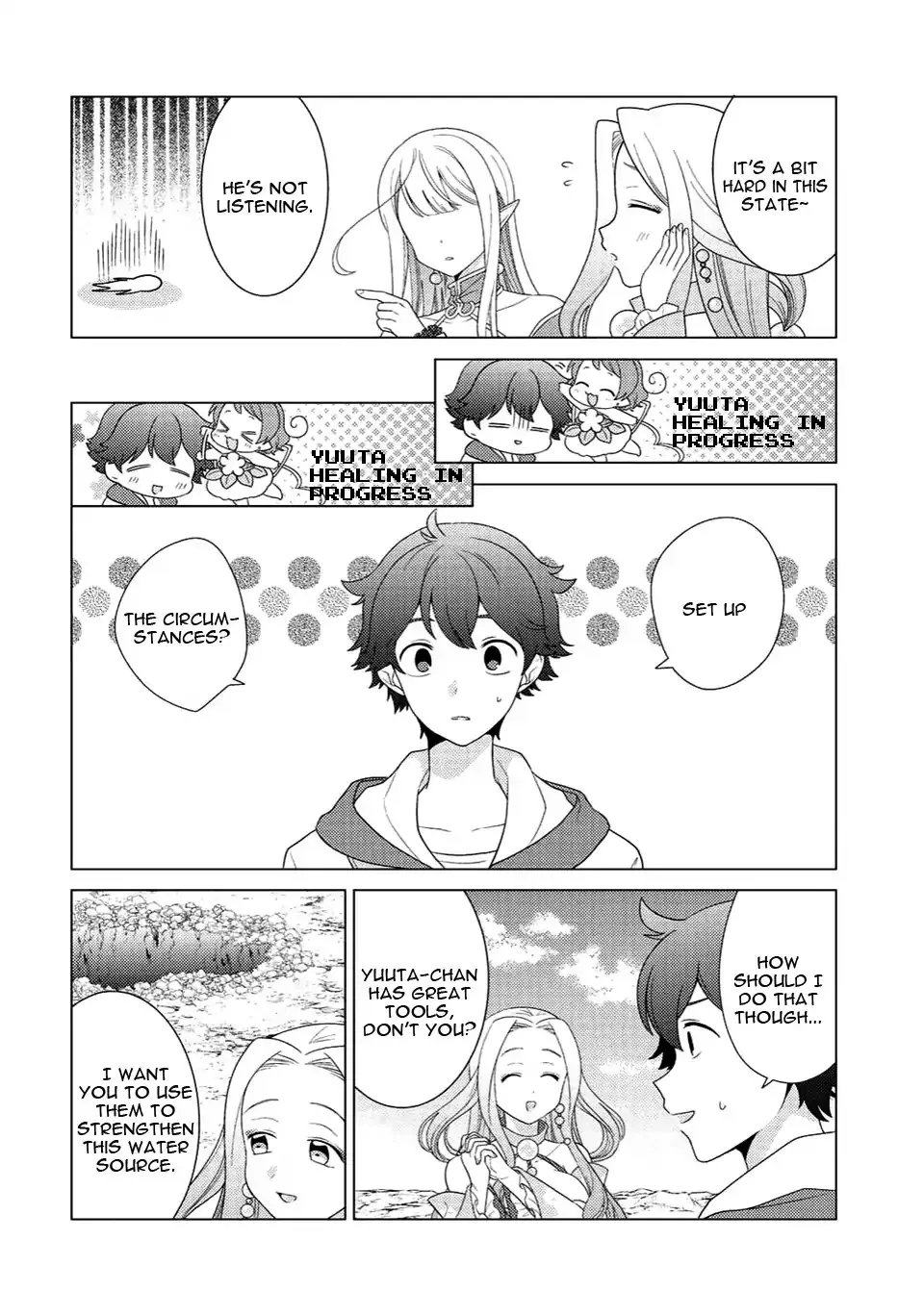 Seirei-tachi no Rakuen to Risou no Isekai Seikatsu Zinmanga X Chapter 5 Page 18