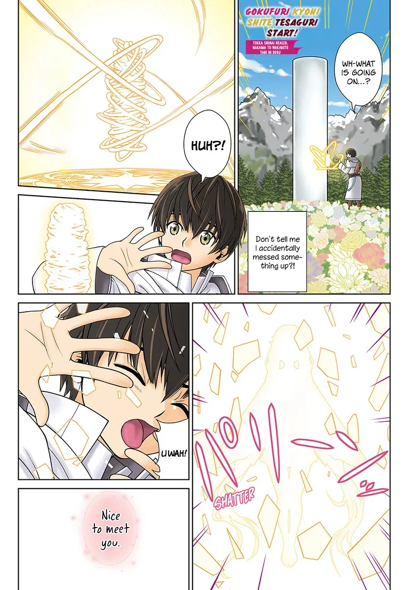 Gokufuri Kyohi Shite Tesaguri Start! Tokka Shinai Healer, Nakama to Wakarete Tabi ni Deru Zinmanga X Chapter 1 Page 2