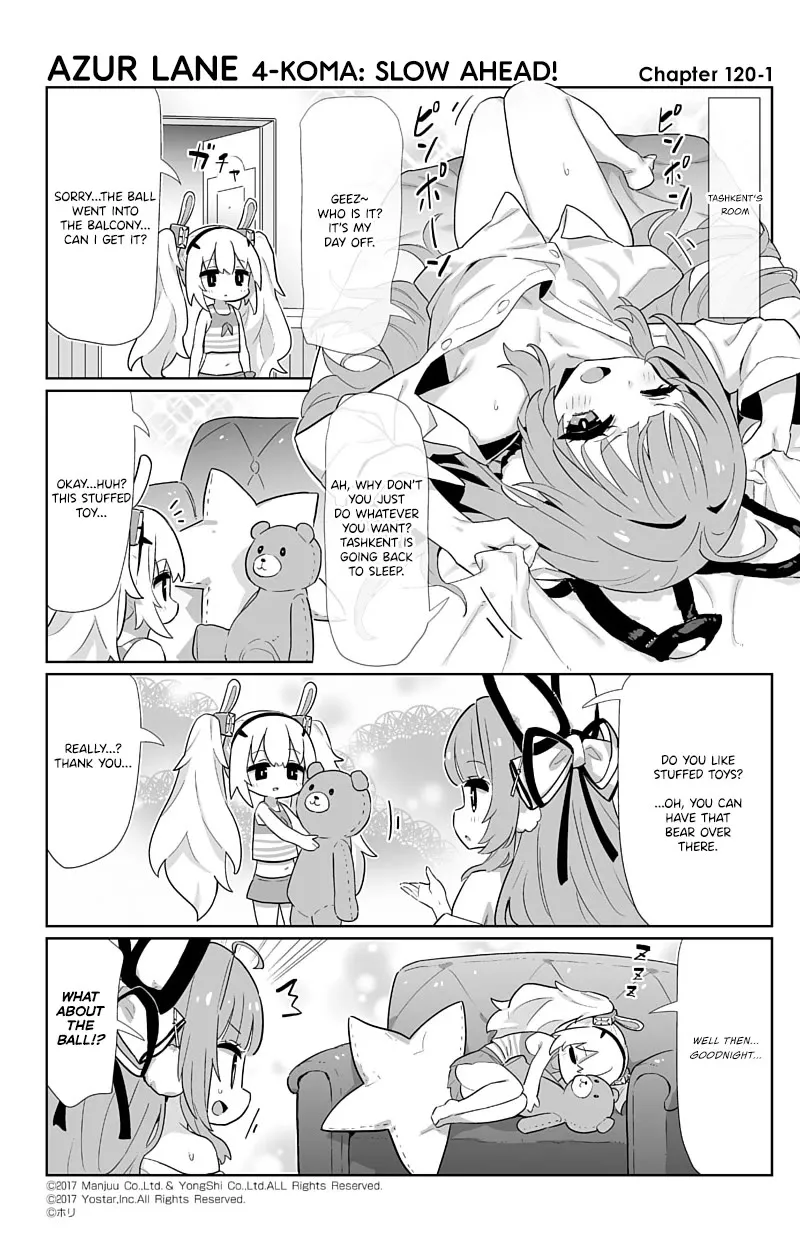 Azur Lane 4-koma: Slow Ahead Zinmanga X Chapter 120 Page 1