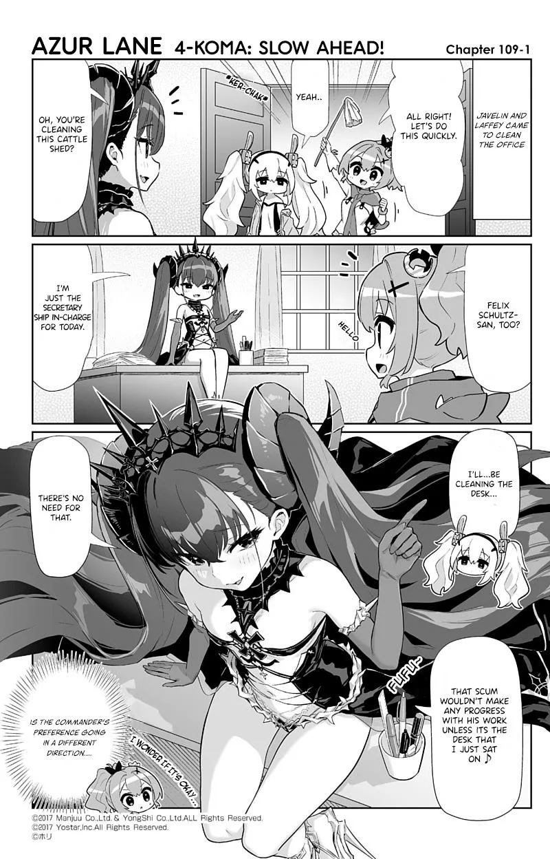 Azur Lane 4-koma: Slow Ahead Zinmanga X Chapter 109 Page 1
