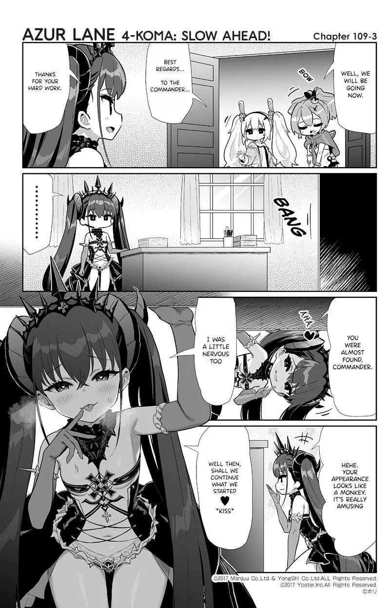 Azur Lane 4-koma: Slow Ahead Zinmanga X Chapter 109 Page 3