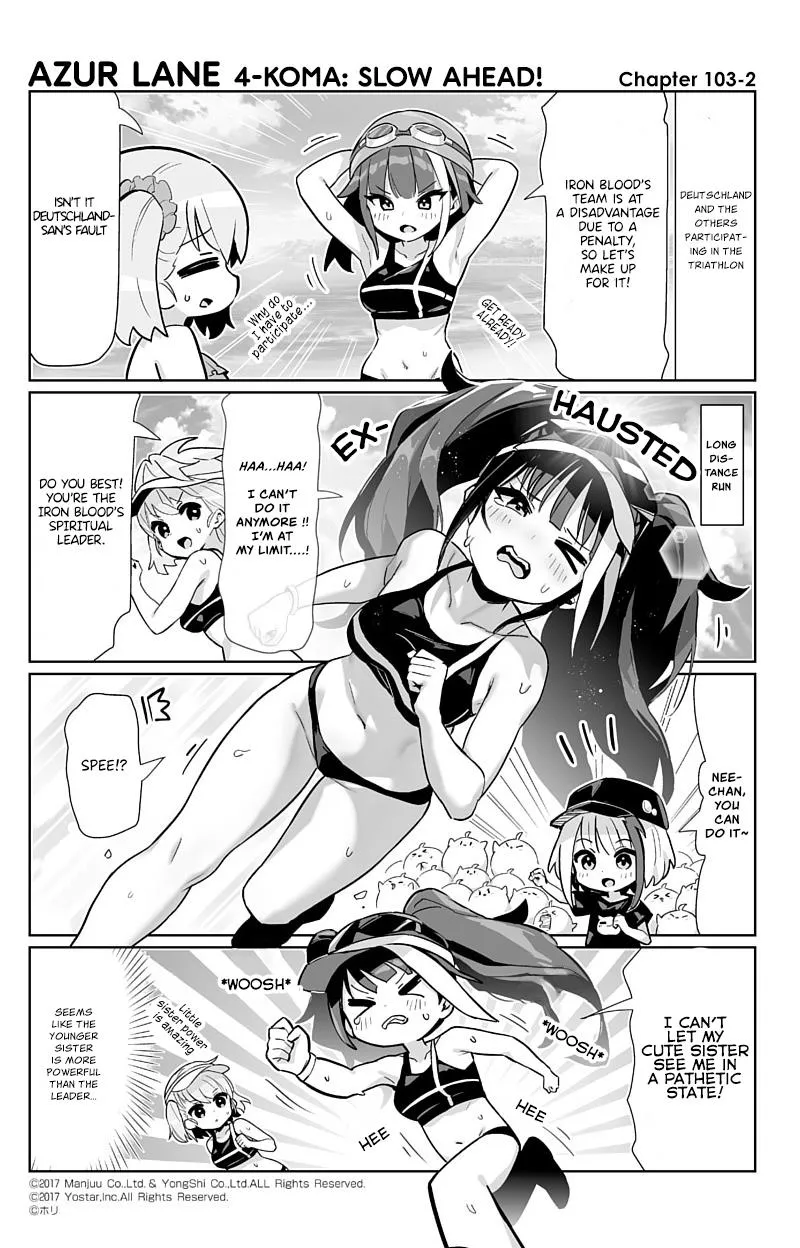 Azur Lane 4-koma: Slow Ahead Zinmanga X Chapter 103 Page 2