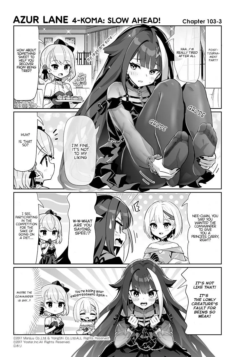 Azur Lane 4-koma: Slow Ahead Zinmanga X Chapter 103 Page 3