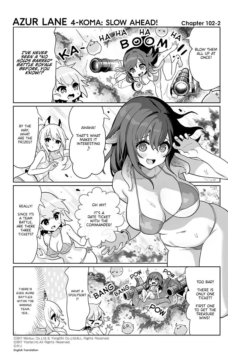 Azur Lane 4-koma: Slow Ahead Zinmanga X Chapter 102 Page 2