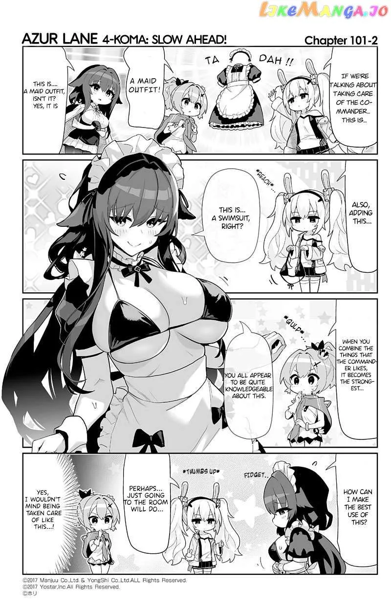 Azur Lane 4-koma: Slow Ahead Zinmanga X Chapter 101 Page 2