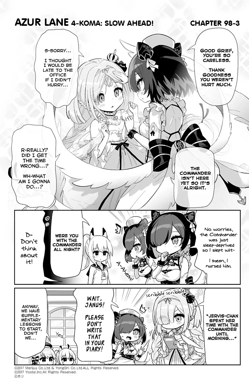 Azur Lane 4-koma: Slow Ahead Zinmanga X Chapter 98 Page 3