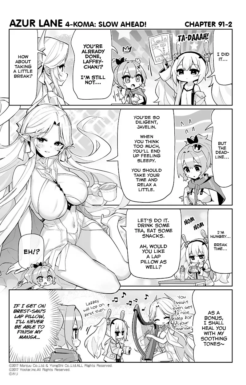Azur Lane 4-koma: Slow Ahead Zinmanga X Chapter 91 Page 2