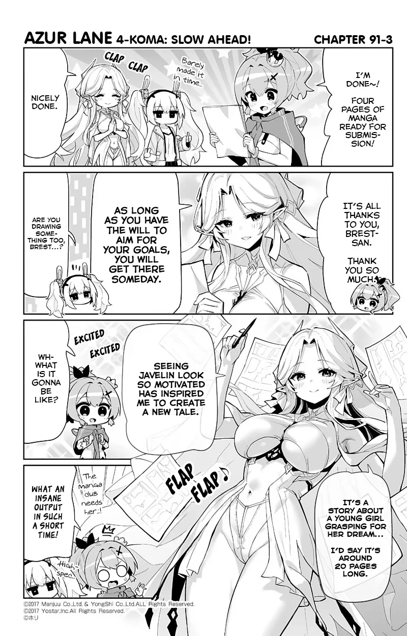 Azur Lane 4-koma: Slow Ahead Zinmanga X Chapter 91 Page 3