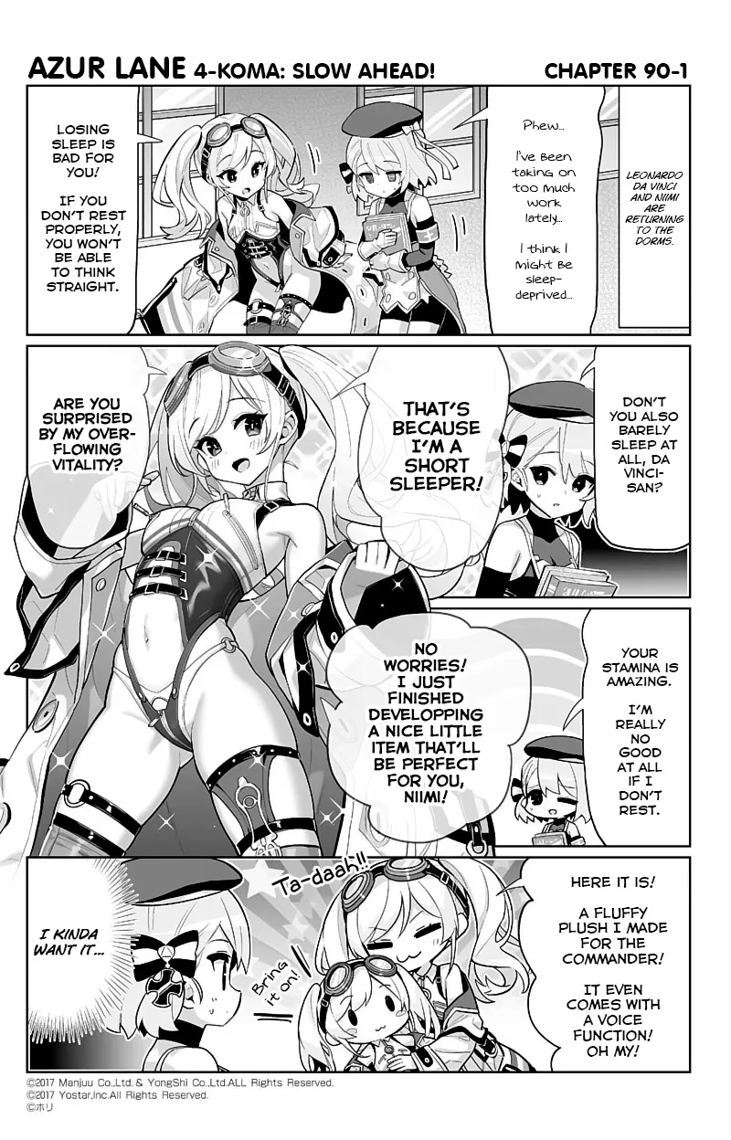 Azur Lane 4-koma: Slow Ahead Zinmanga X Chapter 90 Page 1