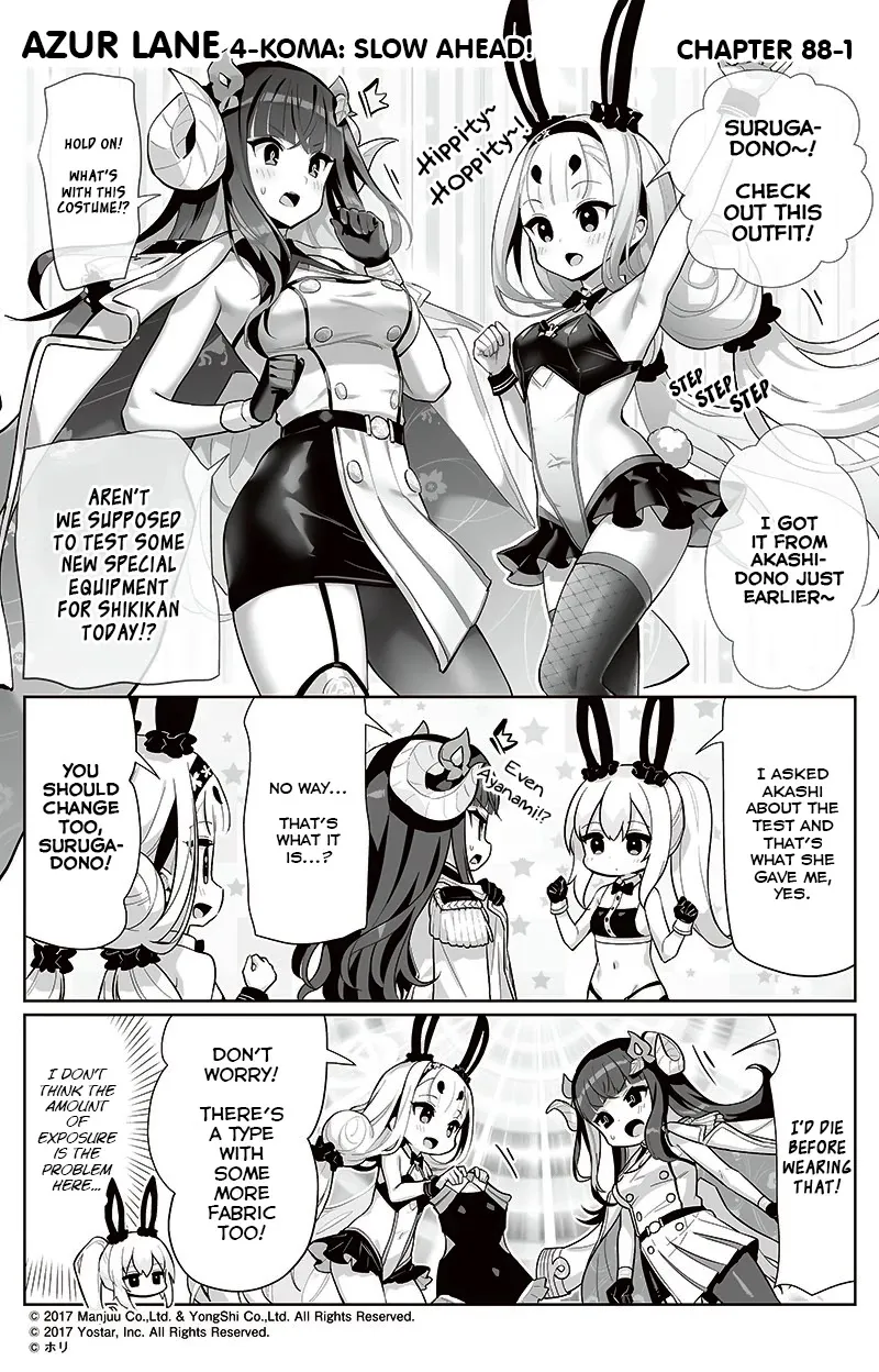 Azur Lane 4-koma: Slow Ahead Zinmanga X Chapter 88 Page 1