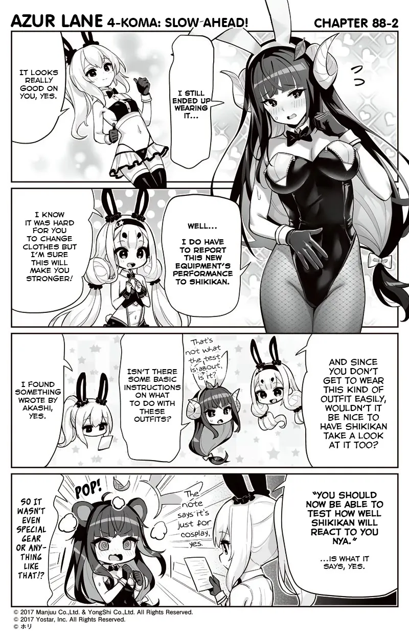 Azur Lane 4-koma: Slow Ahead Zinmanga X Chapter 88 Page 2
