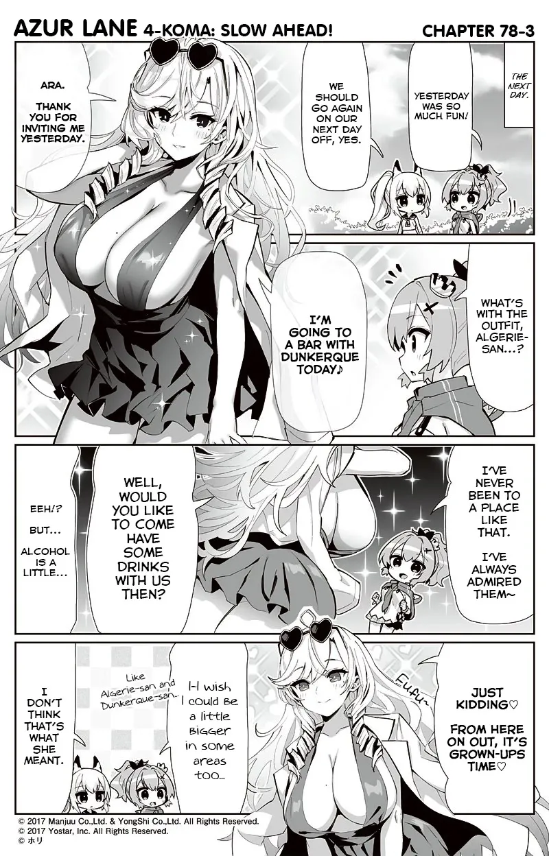 Azur Lane 4-koma: Slow Ahead Zinmanga X Chapter 78 Page 3