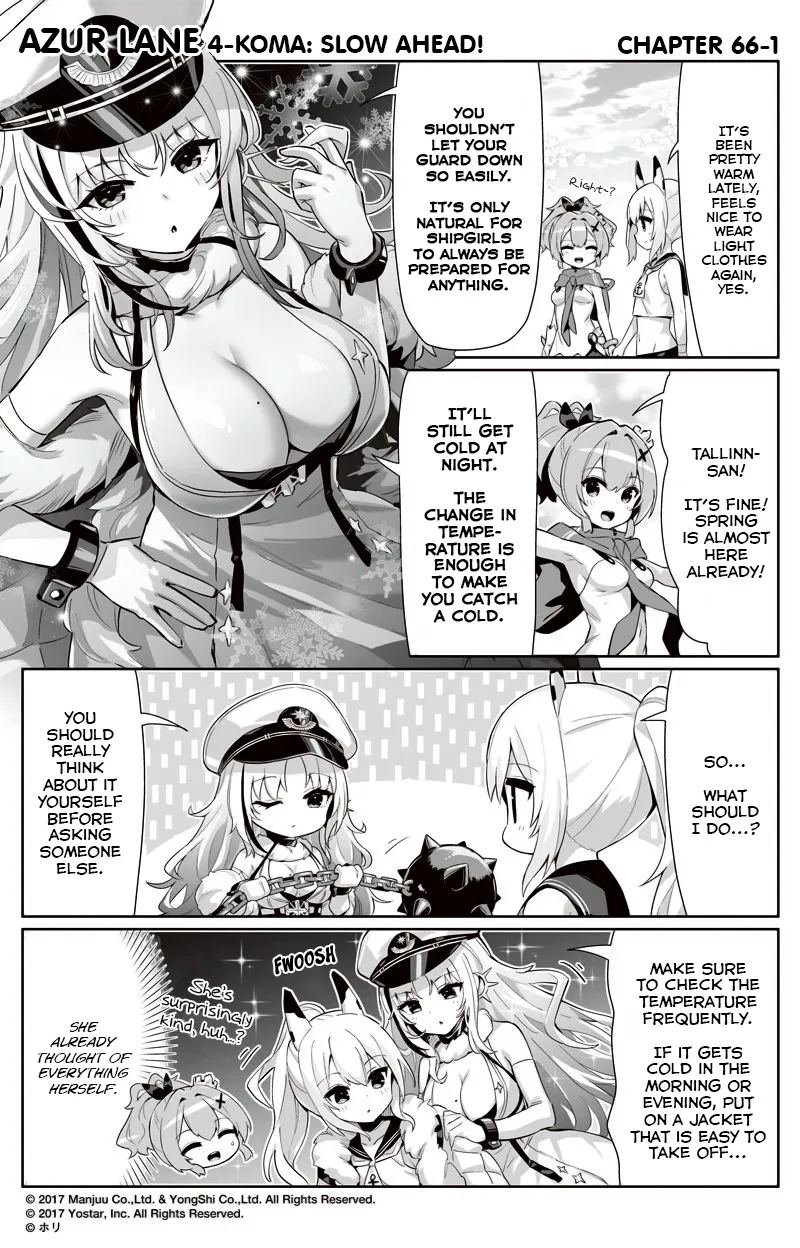 Azur Lane 4-koma: Slow Ahead Zinmanga X Chapter 66 Page 1