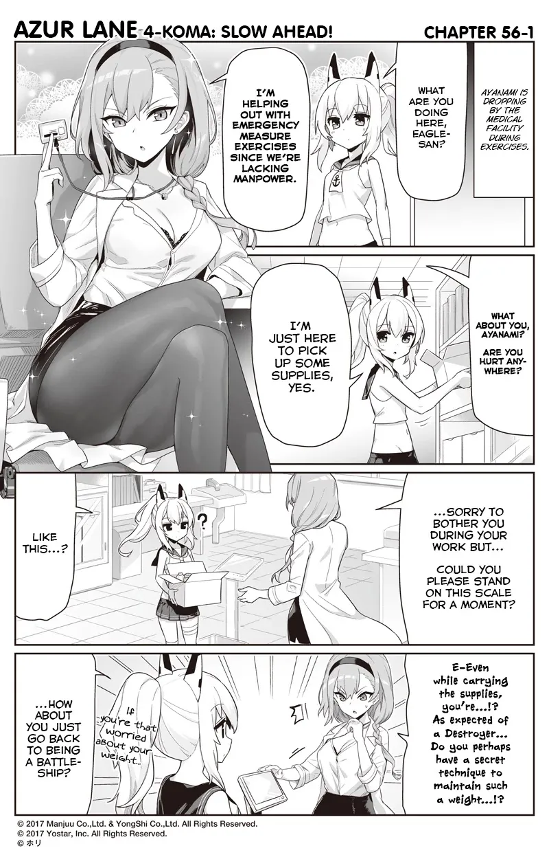 Azur Lane 4-koma: Slow Ahead Zinmanga X Chapter 56 Page 1