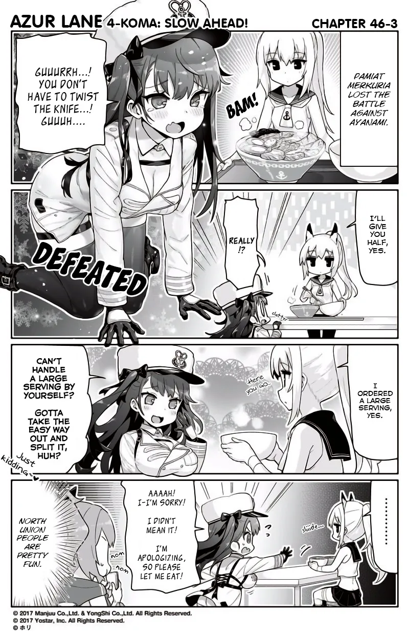 Azur Lane 4-koma: Slow Ahead Zinmanga X Chapter 46 Page 3