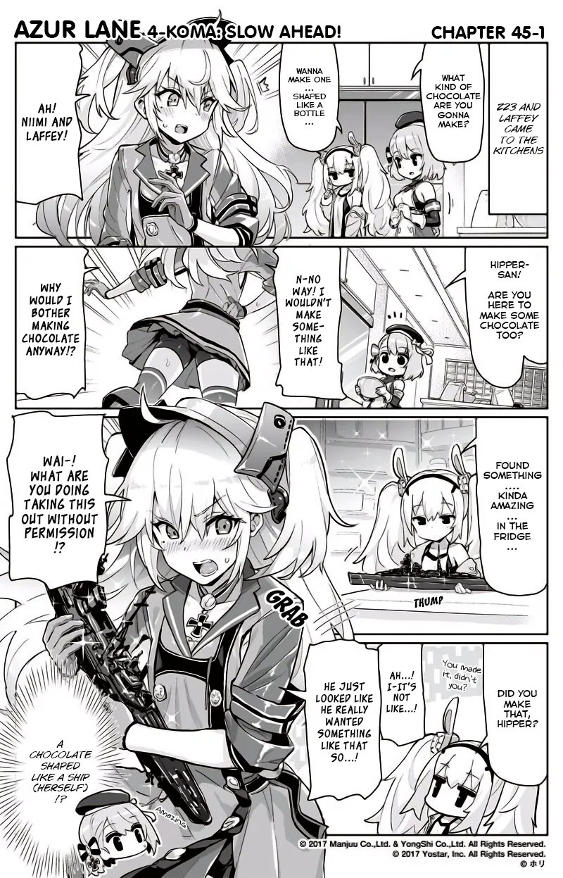Azur Lane 4-koma: Slow Ahead Zinmanga X Chapter 45 Page 1