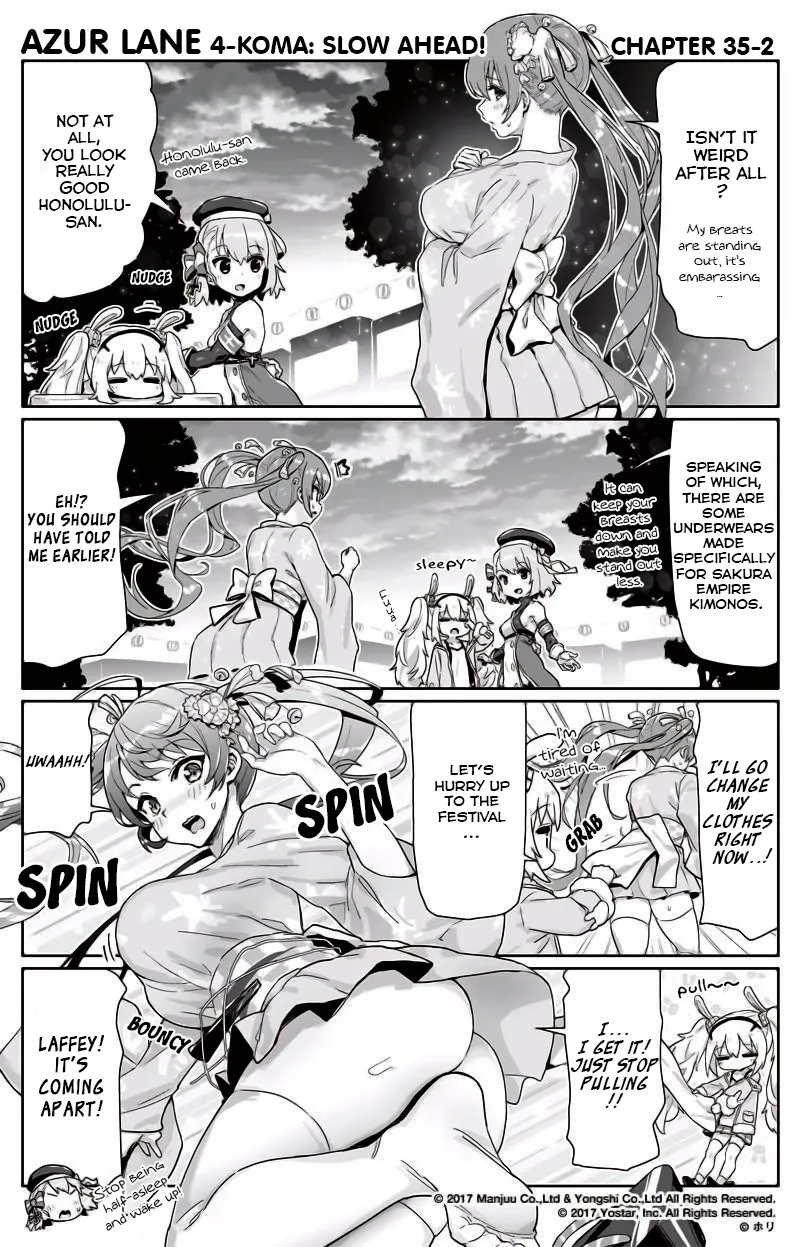 Azur Lane 4-koma: Slow Ahead Zinmanga X Chapter 35 Page 2