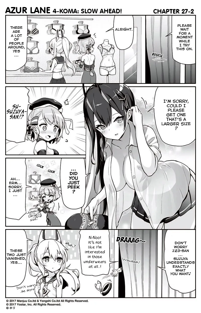 Azur Lane 4-koma: Slow Ahead Zinmanga X Chapter 27 Page 2