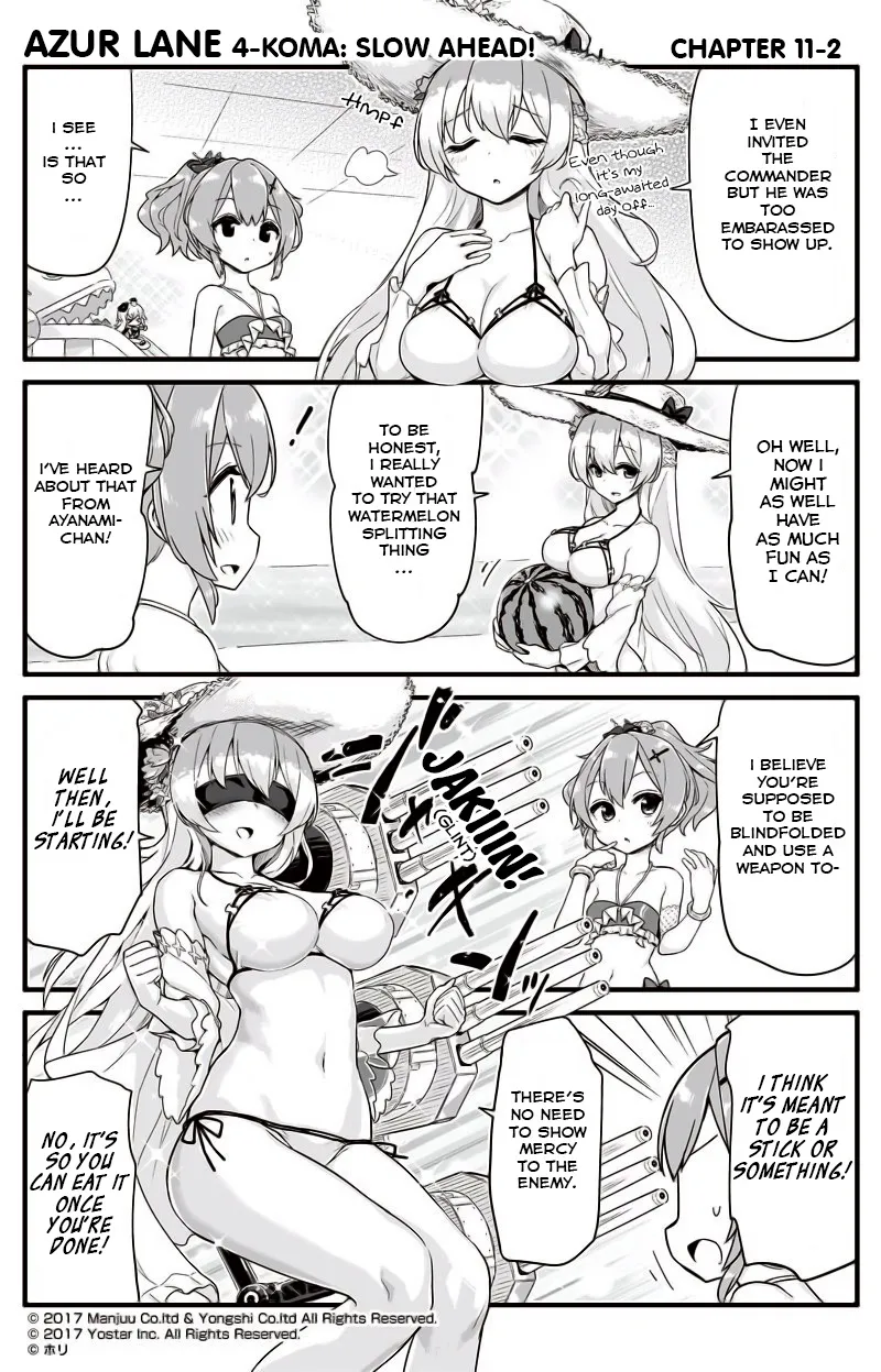 Azur Lane 4-koma: Slow Ahead Zinmanga X Chapter 11 Page 2