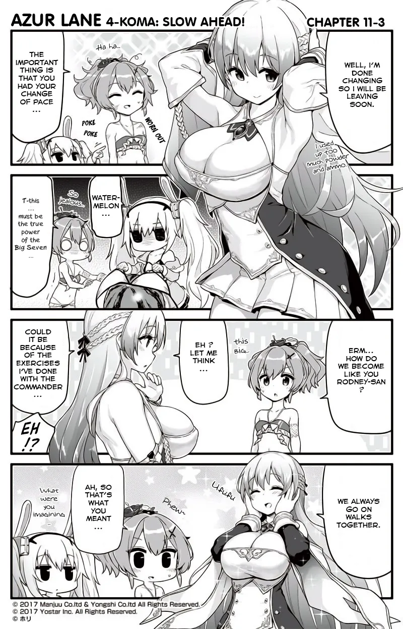 Azur Lane 4-koma: Slow Ahead Zinmanga X Chapter 11 Page 3