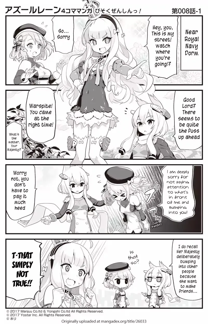 Azur Lane 4-koma: Slow Ahead Zinmanga X Chapter 8 Page 1