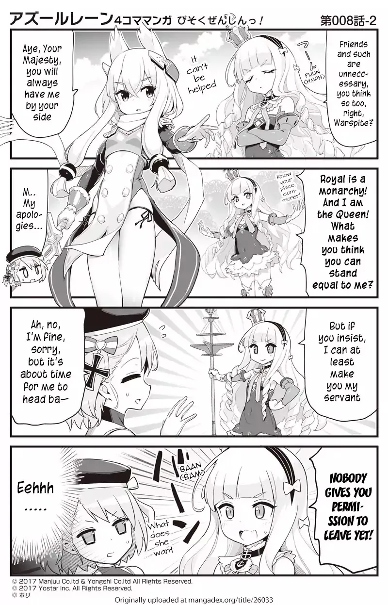 Azur Lane 4-koma: Slow Ahead Zinmanga X Chapter 8 Page 2