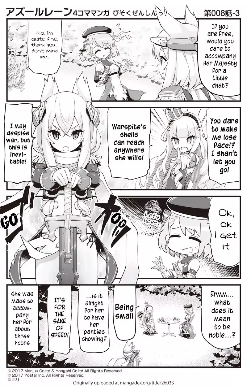 Azur Lane 4-koma: Slow Ahead Zinmanga X Chapter 8 Page 3