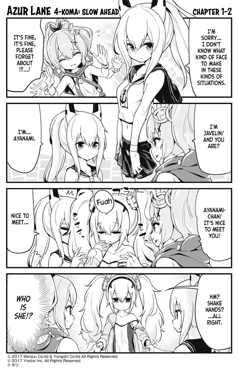 Azur Lane 4-koma: Slow Ahead Zinmanga X Chapter 2 Page 1