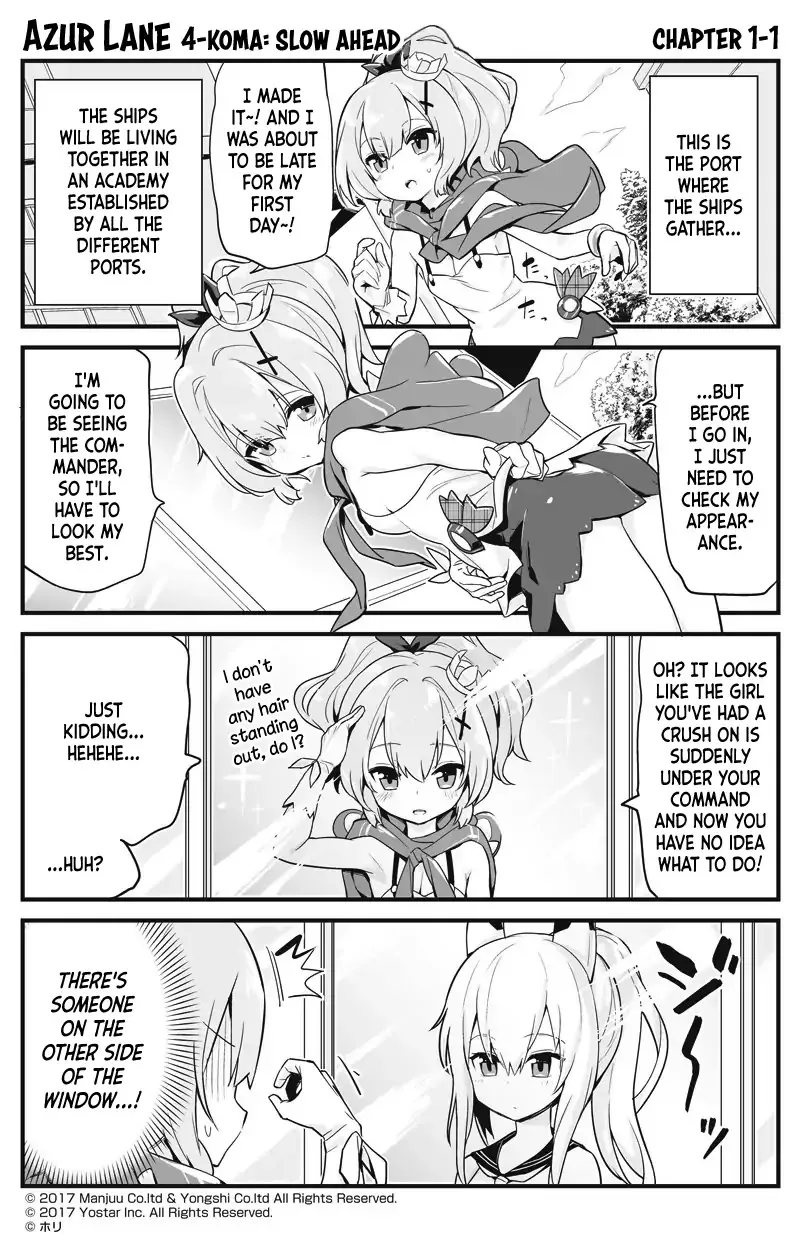 Azur Lane 4-koma: Slow Ahead Zinmanga X Chapter 1 Page 1