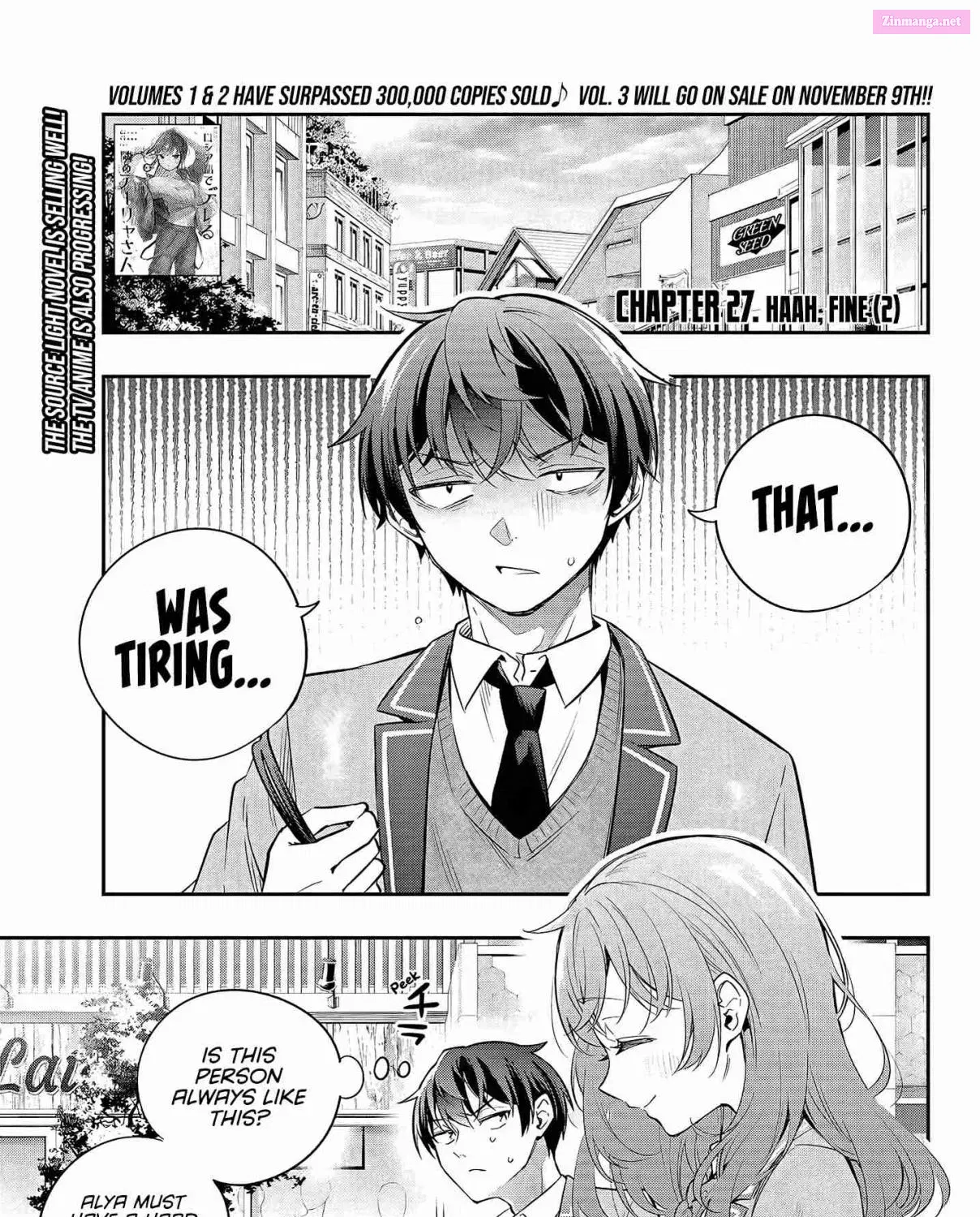 Tokidoki Bosotto Roshia-go de Dereru Tonari no Alya-san Zinmanga X Chapter 27 Page 2