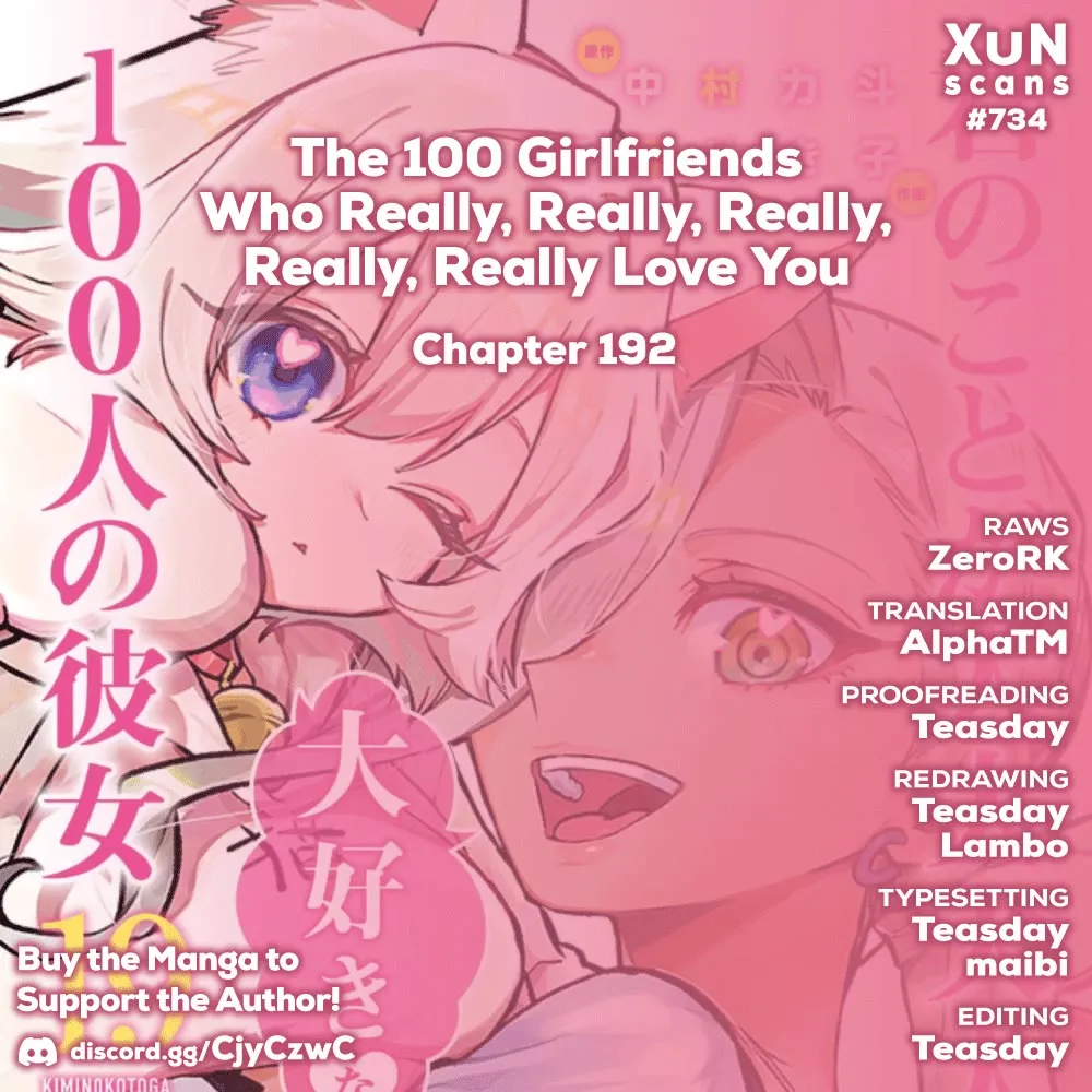 The 100 Girlfriends Who Really, Really, Really, Really, Really Love You Zinmanga X Chapter 192 Page 1