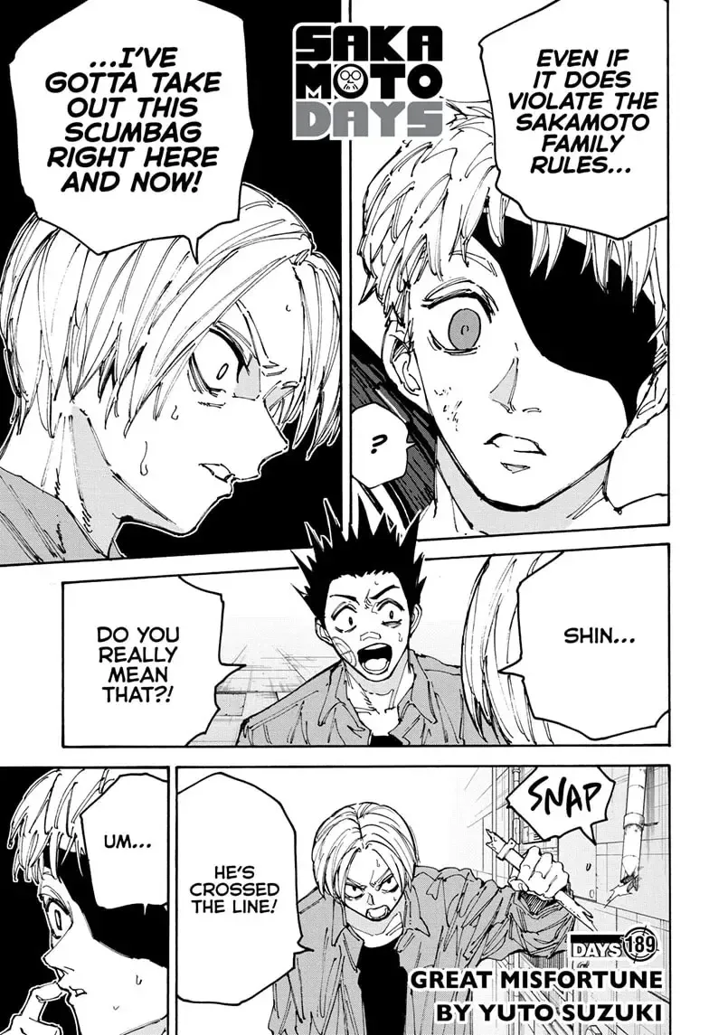 Sakamoto Days Zinmanga X Chapter 189 Page 1