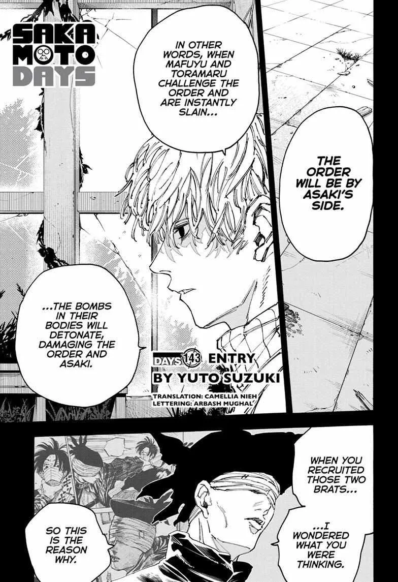 Sakamoto Days Zinmanga X Chapter 143 Page 1