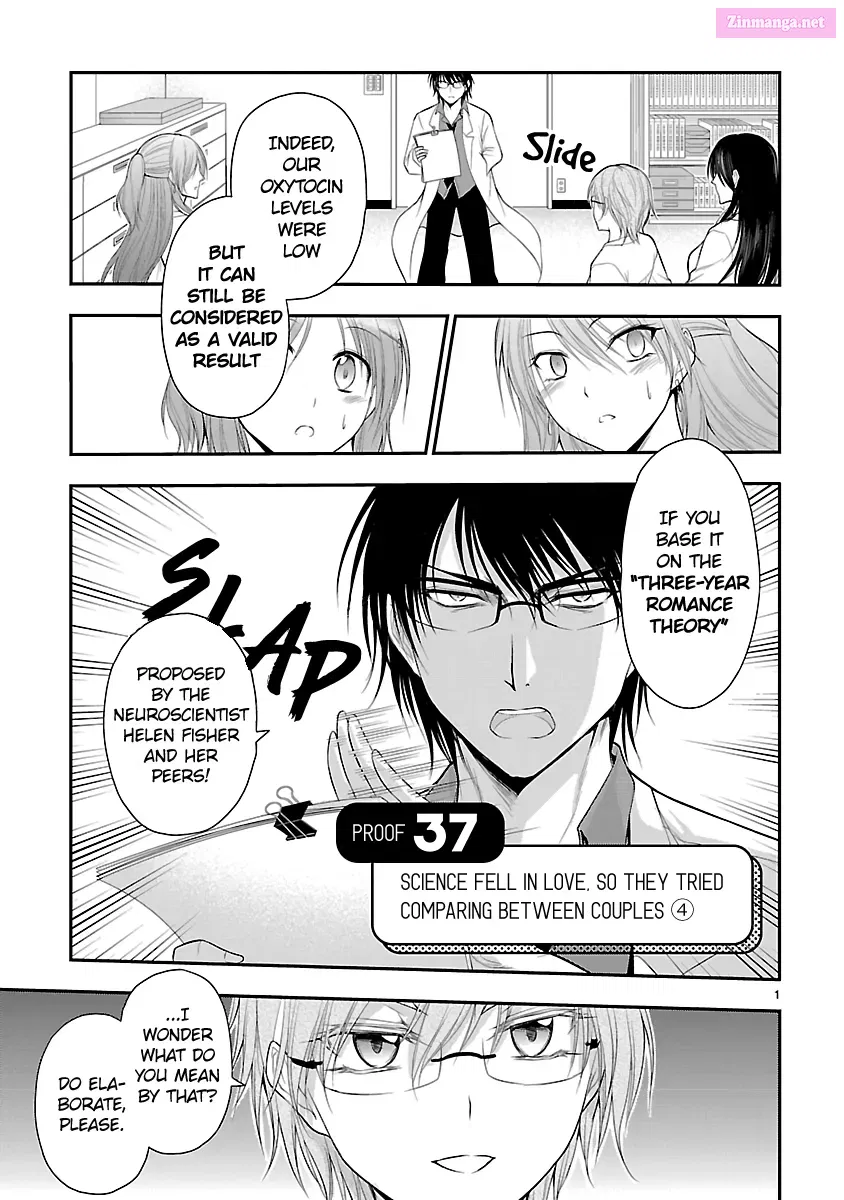 Rikei ga Koi ni Ochita no de Shoumei shitemita. Zinmanga X Chapter 37 Page 1